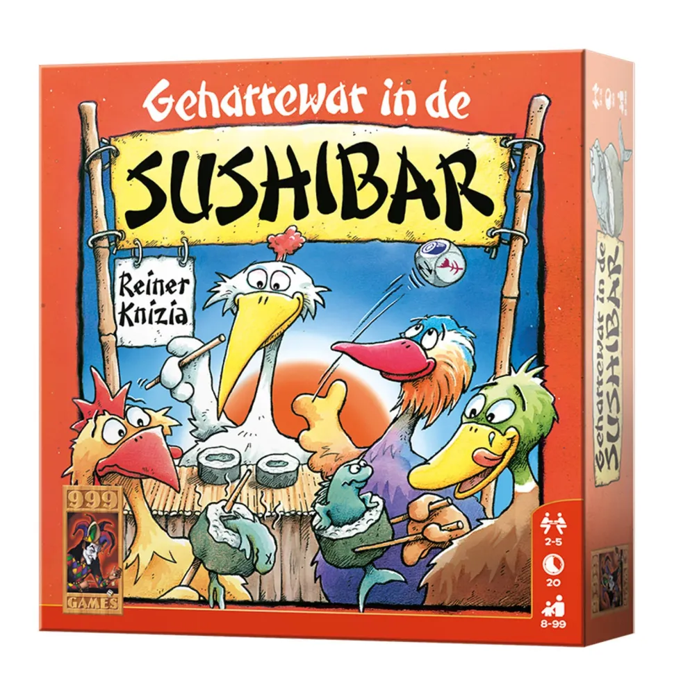 999 Games Geharrewar In De Sushibar Dobbelspel