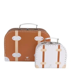 Bambam Travel Suitcase Vintage Brown Large