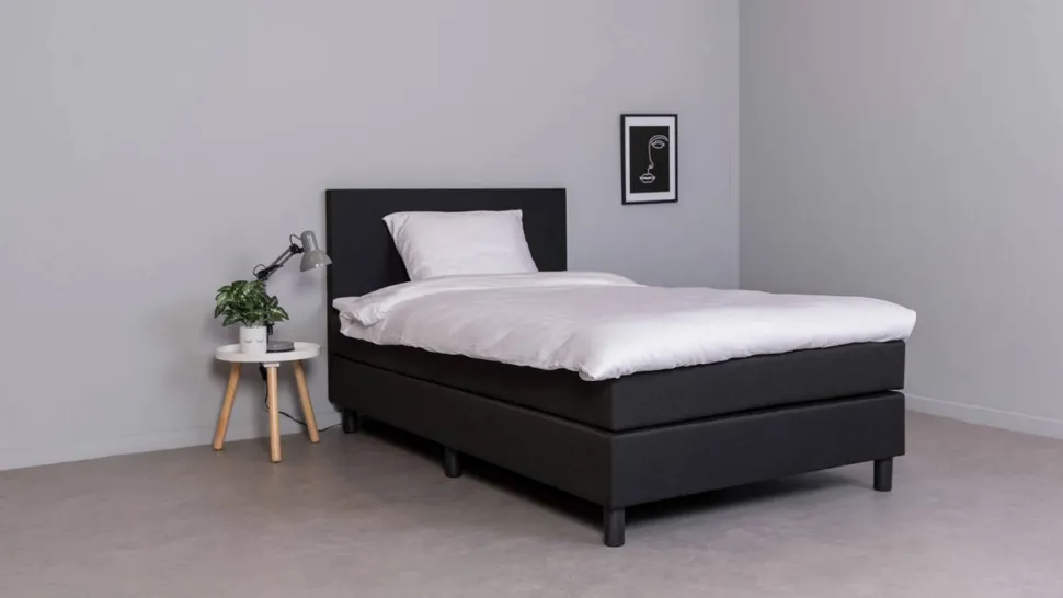 Beter Bed Complete Boxspring Box Owen Vlak Met Gestoffeerd Matras (120X200 Cm)