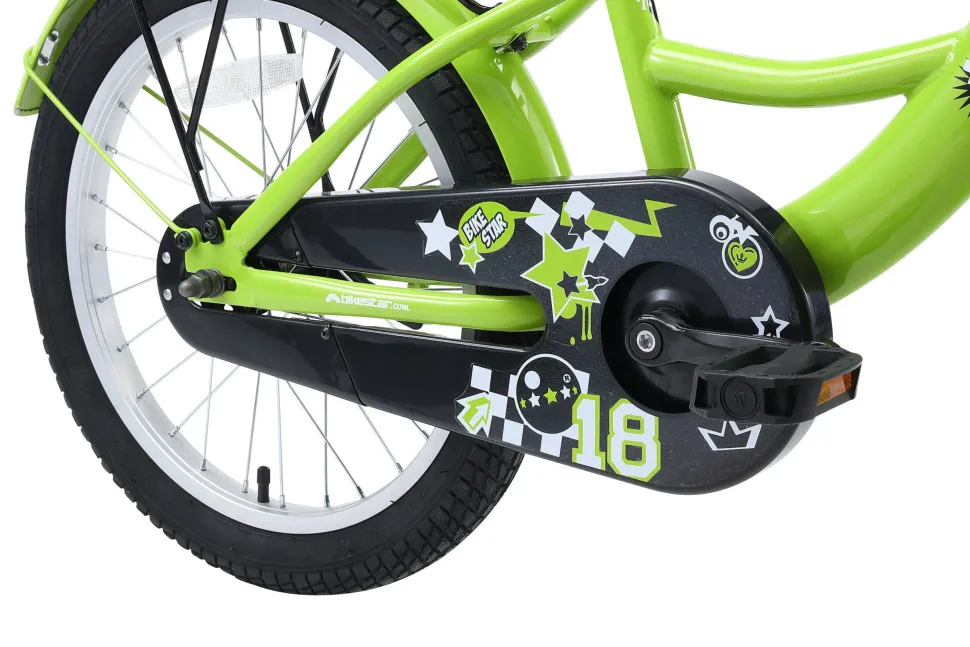 Bikestar Classic Kinderfiets 18 Inch Groen