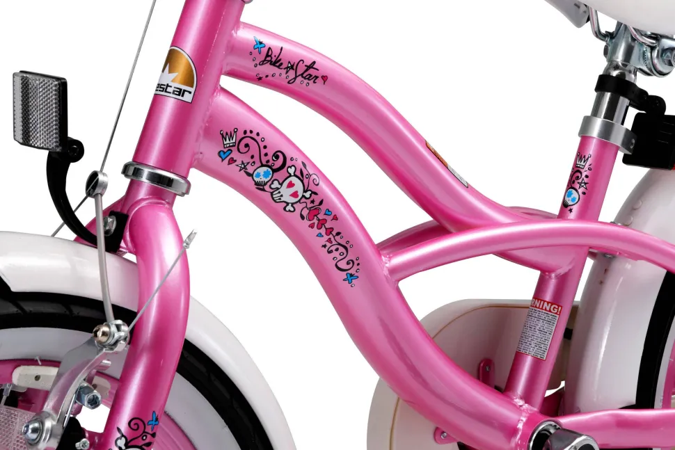Bikestar Cruiser Kinderfiets 16 Inch Roze