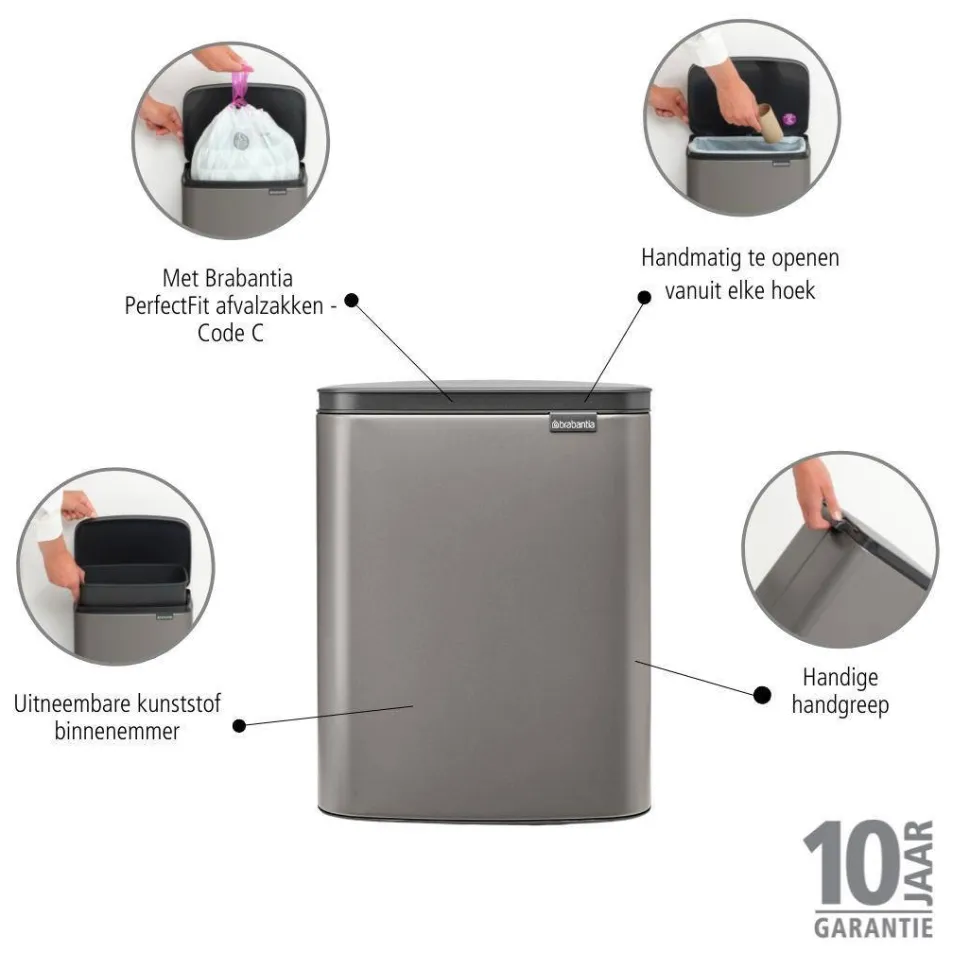 Brabantia Bo Afvalemmer (12L)