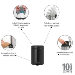 Brabantia Newicon Pedaalemmer (5L)