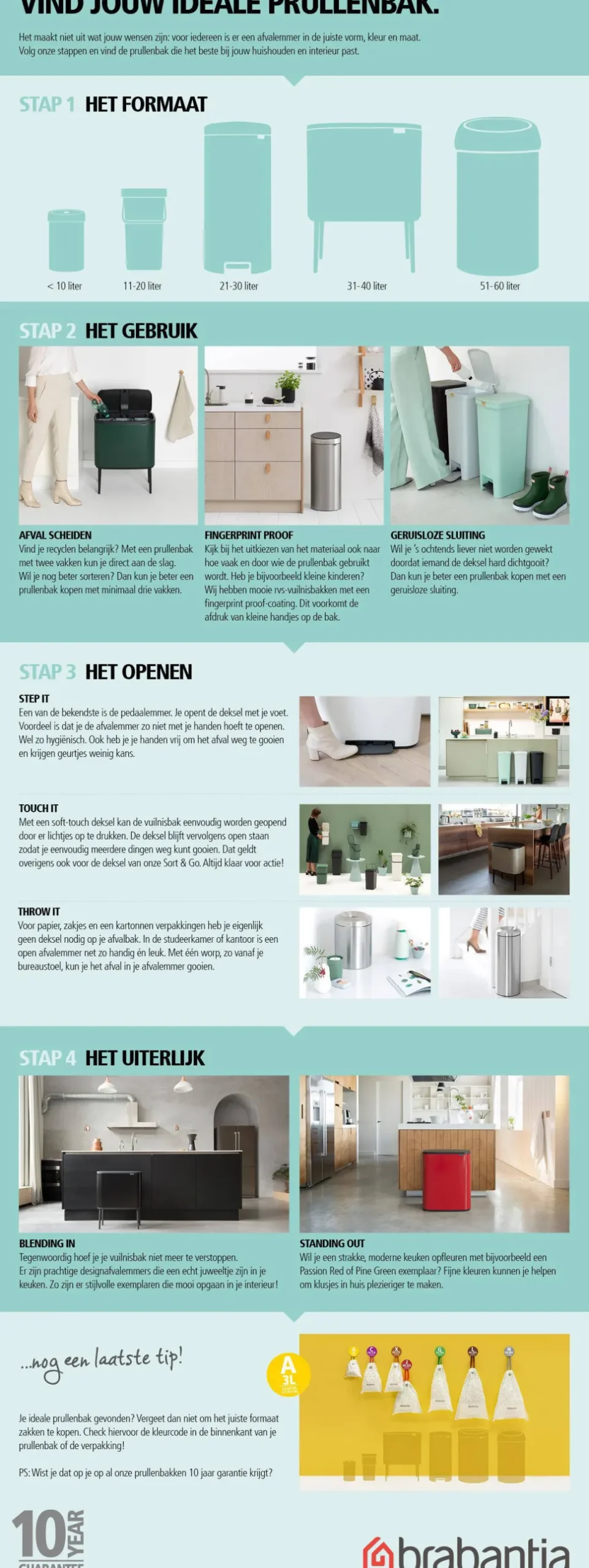 Brabantia Perfectfit Afvalzak (30L) (6 X 20 Zakken)