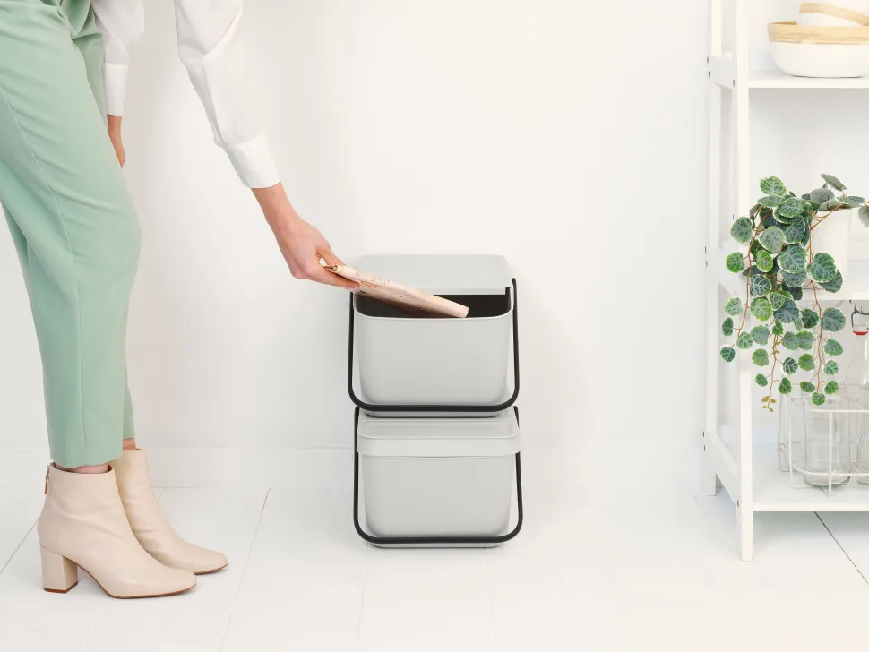 Brabantia Sort & Go Stapelbaar Stapelbare Afvalemmer (20L)