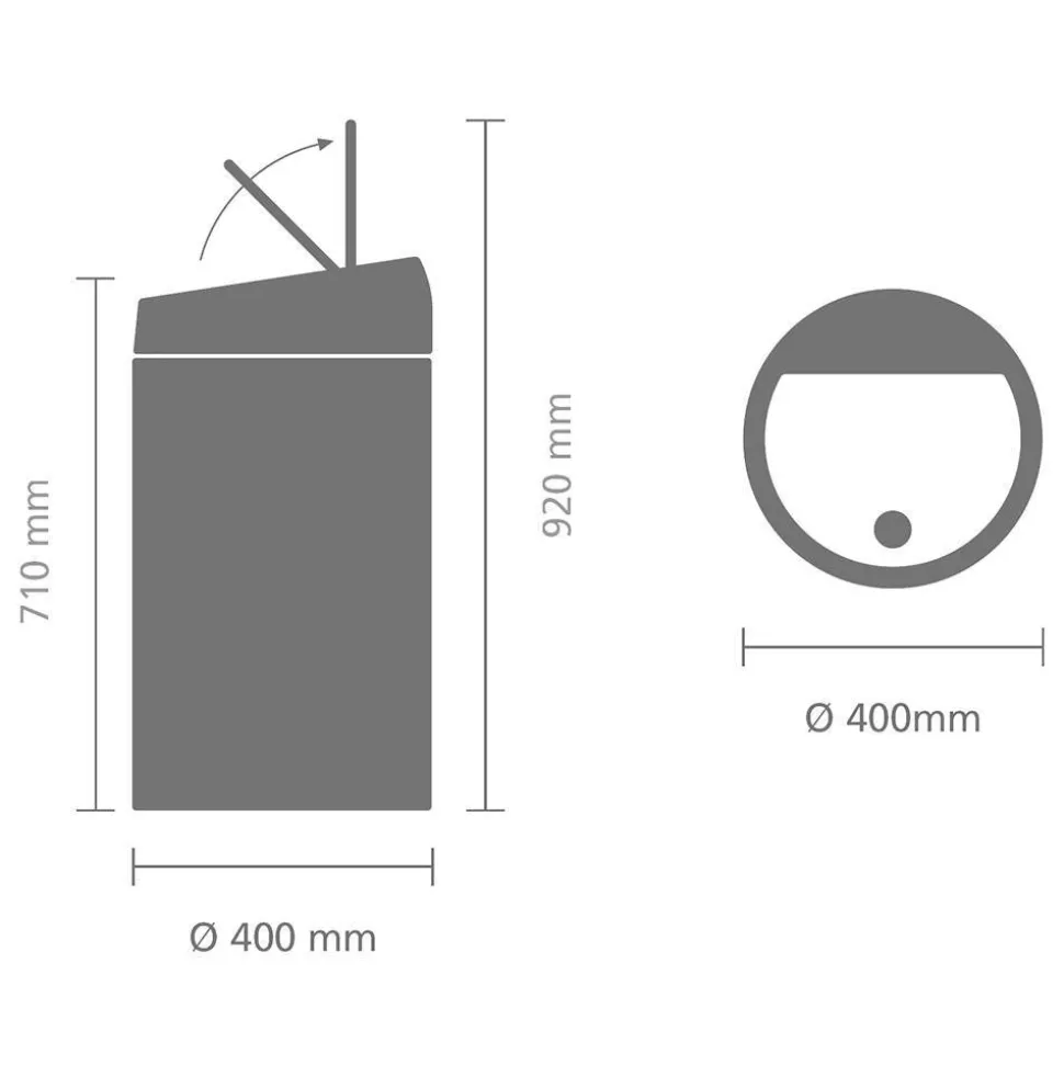 Brabantia Touch Bin Prullenbak (60L)