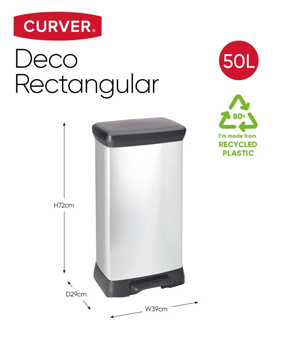 Curver Decobin 50 Liter Afvalbak Decobin (50 L)