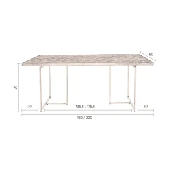 Dutchbone Eetkamertafel (180X90 Cm) Class
