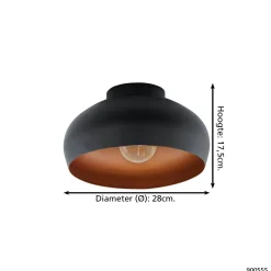 Eglo Plafondlamp Mogano 2