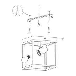 Eglo Plafondlamp Silentina