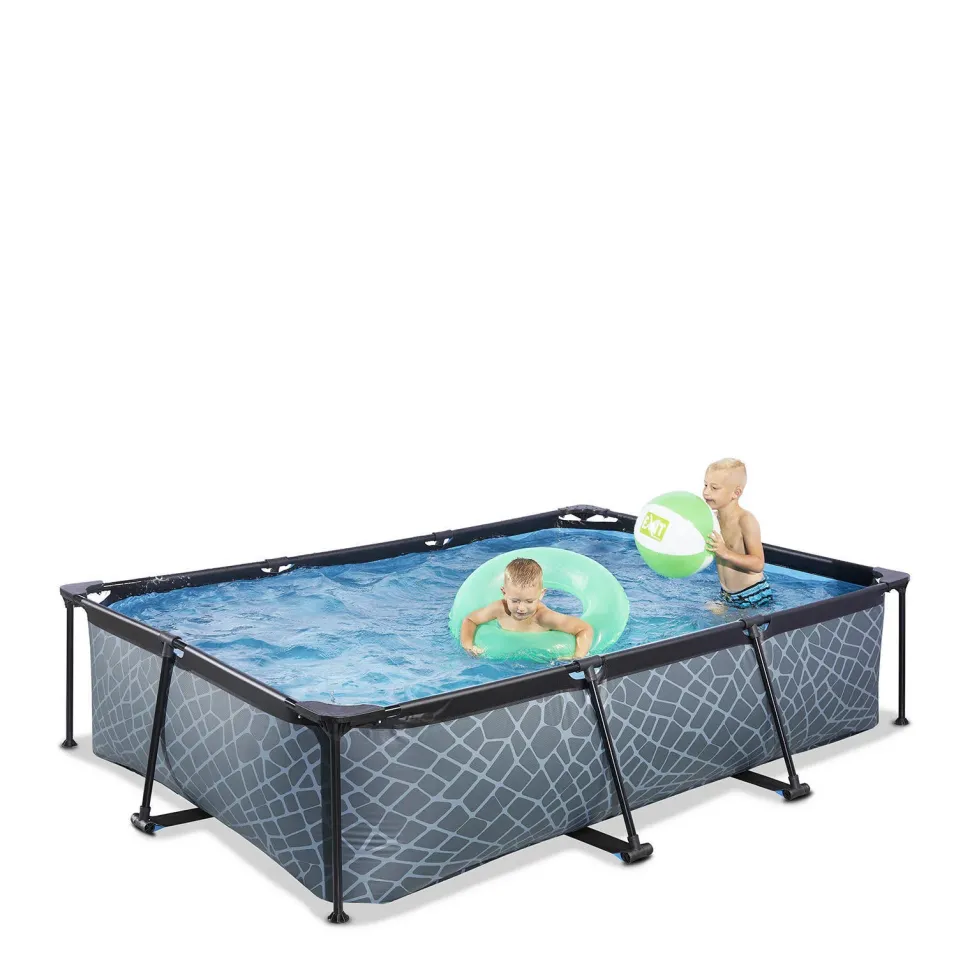 Exit Frame Pool 300X200X65Cm (12V Cartridge Filter) - Grijs