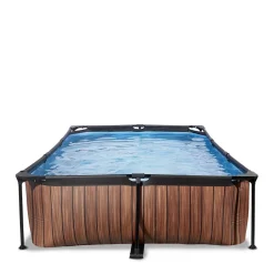 Exit Frame Pool 300X200X65Cm (12V Cartridge Filter) - Houtbruin