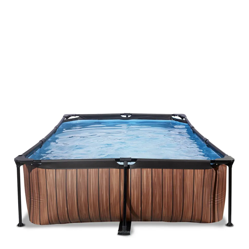Exit Frame Pool 300X200X65Cm (12V Cartridge Filter) - Houtbruin