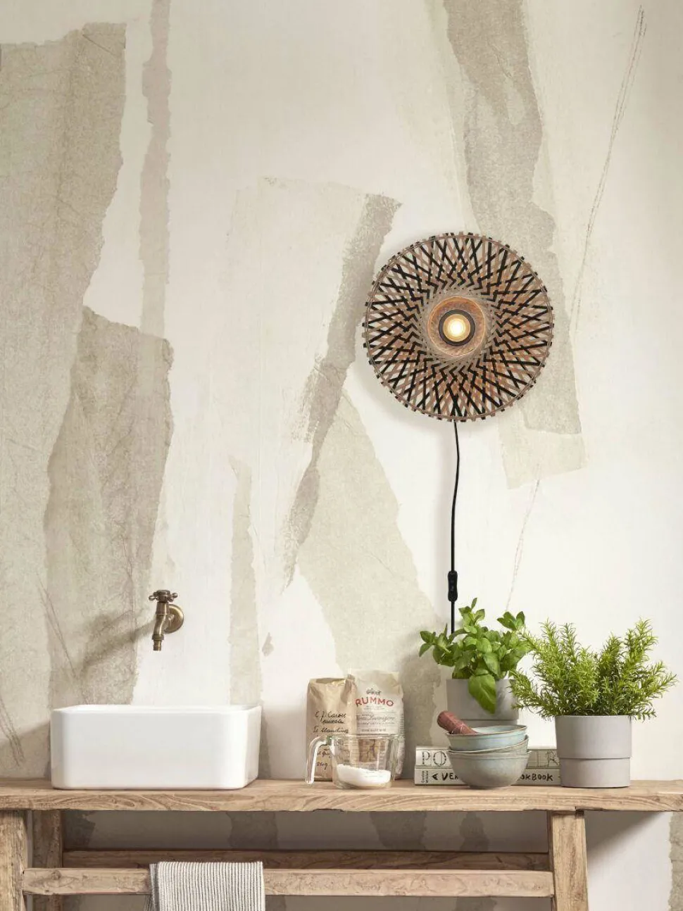 Good&Mojo Wandlamp Kalimantan (O8 Cm)