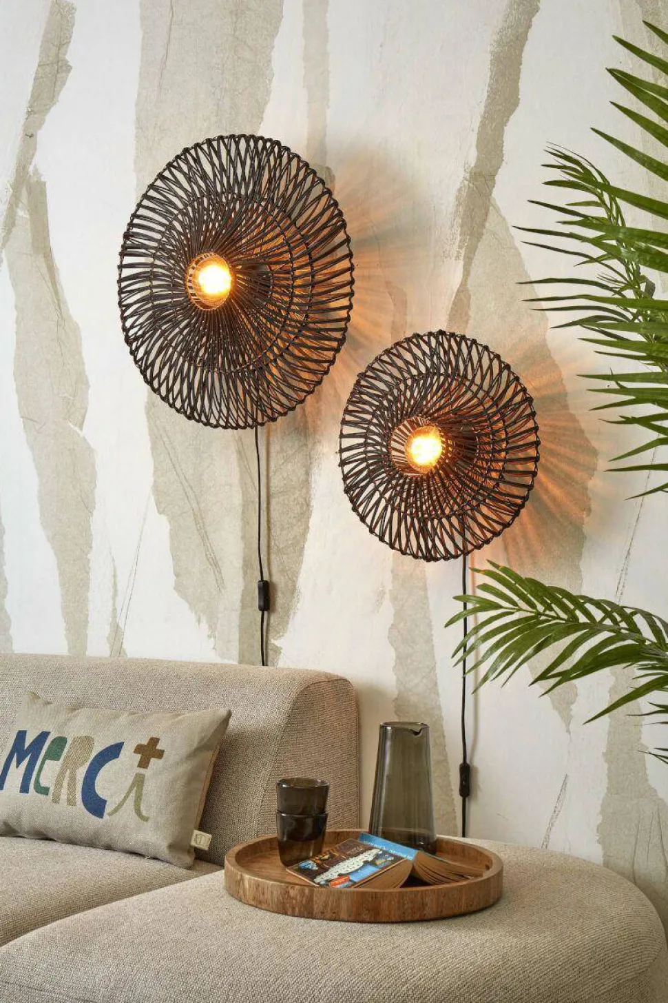 Good&Mojo Wandlamp Zanzibar (O55 Cm)