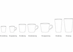 Hkliving Cappuccinomok 70'S (O8,5 Cm) (300 Ml) (Set Van 4)