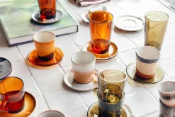Hkliving Koffieglas 70'S (O7,7 Cm) (200 Ml) (Set Van 4)