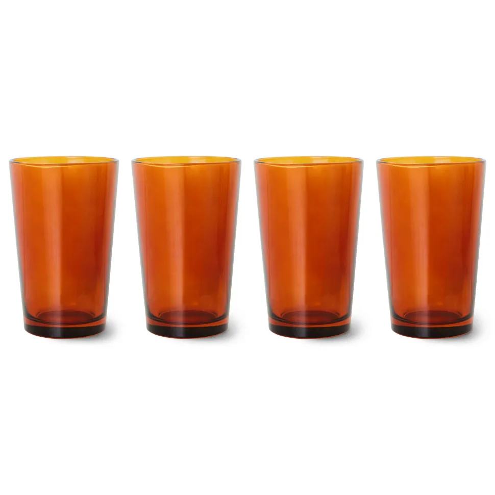 Hkliving Theeglas 70'S (O8,7 Cm) (400 Ml) (Set Van 4)