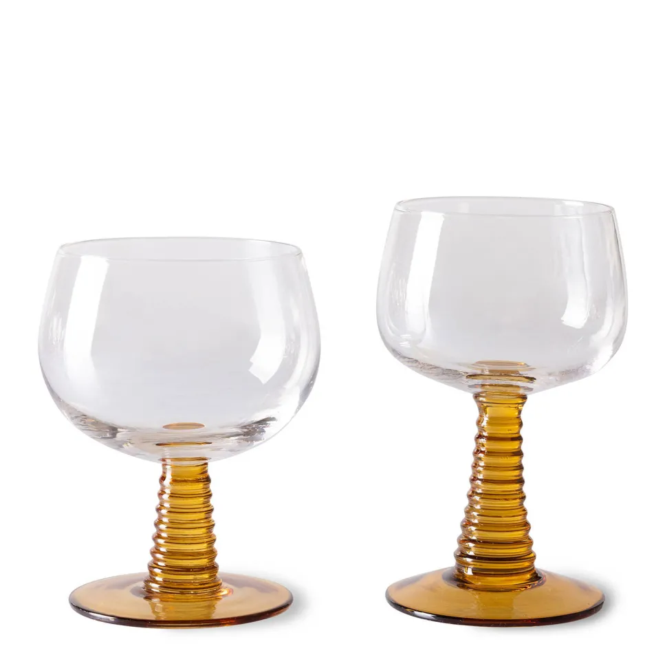 Hkliving Wijnglas Swirl (350 Ml) (O10 Cm)