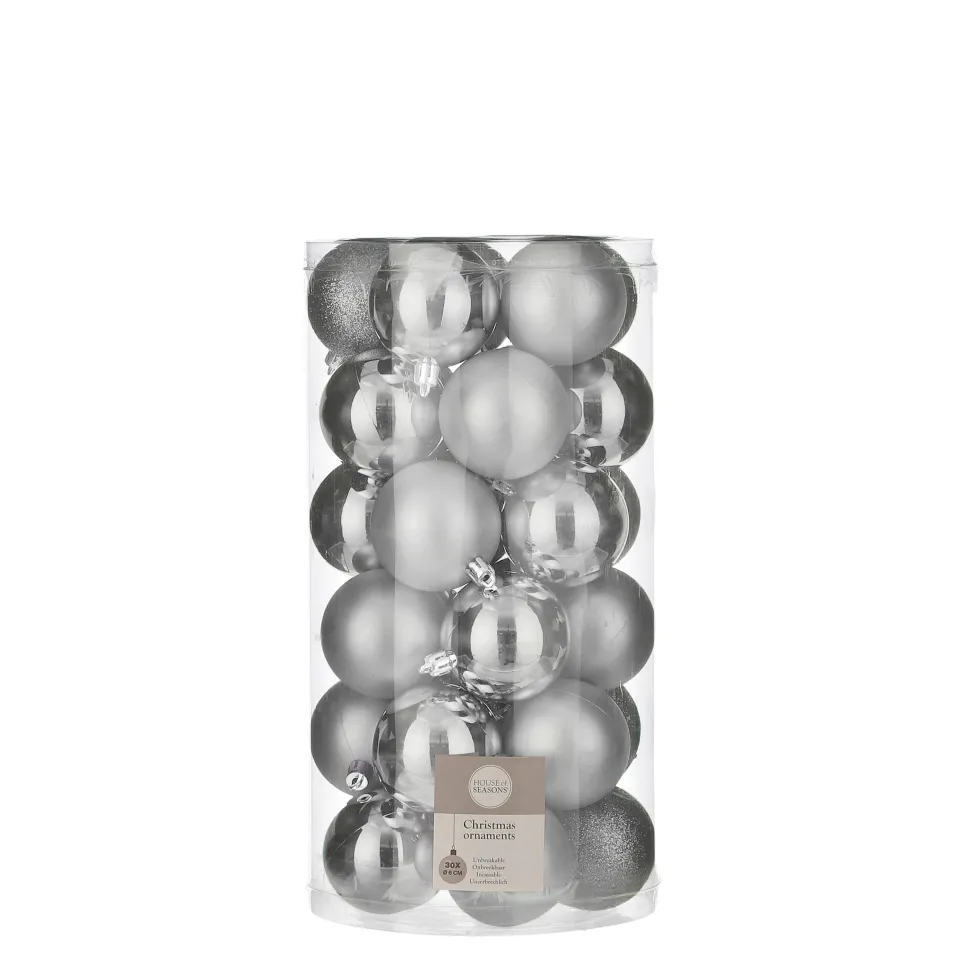 House Of Seasons Kerstbal (Set Van 30) (O6 Cm)