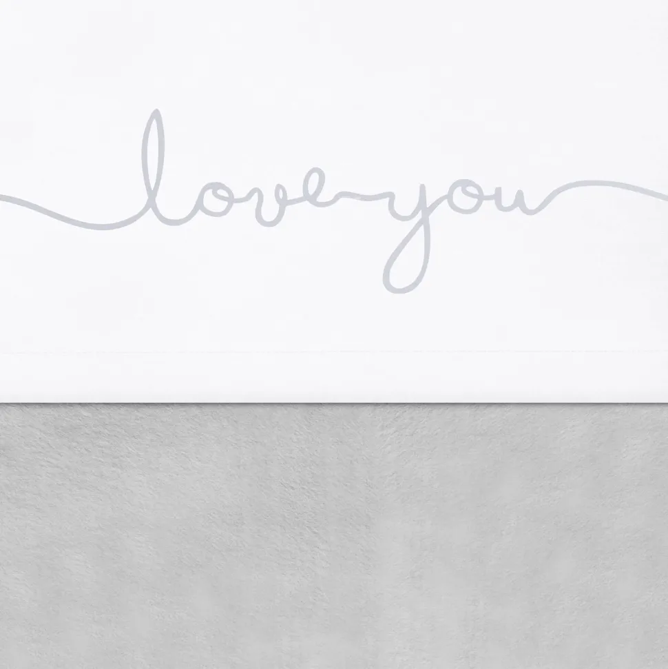 Jollein Baby Ledikantlaken 120X150Cm Love You Grey