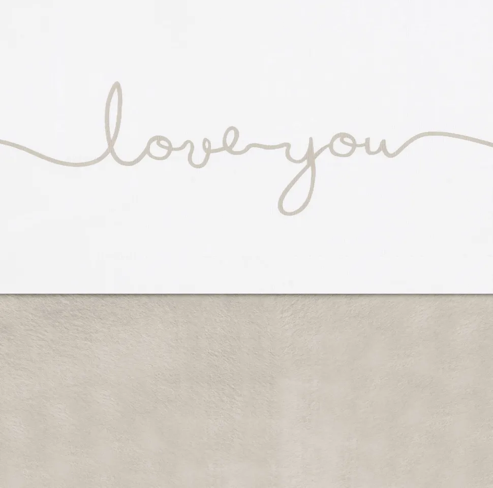 Jollein Baby Wieglaken 75X100Cm Love You Nougat