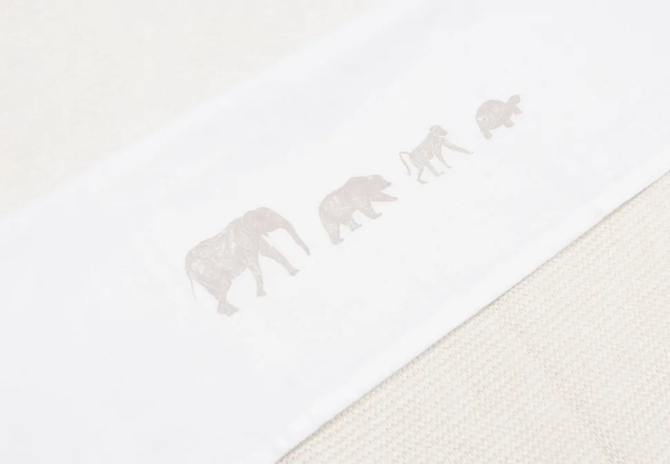 Jollein Baby Wieglaken 75X100Cm Animals - Nougat