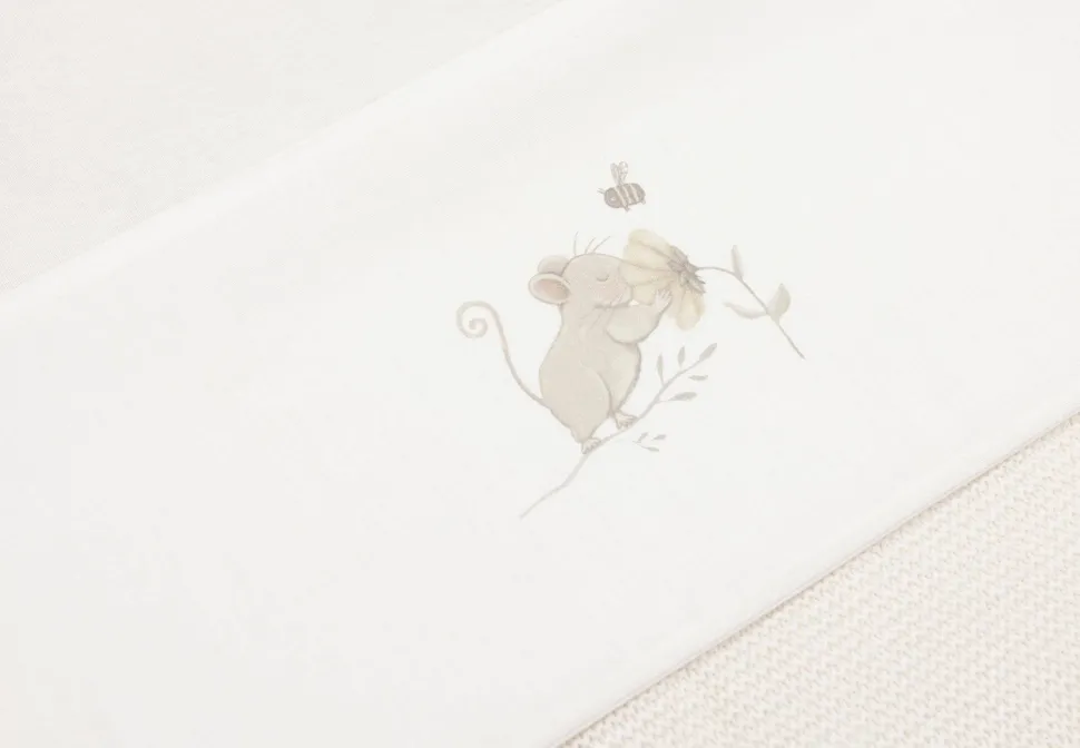 Jollein Baby Wieglaken 75X100Cm Dreamy Mouse Ivory