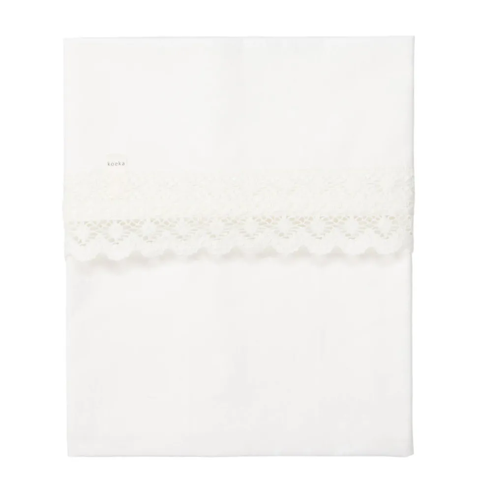 Koeka Crochet Baby Ledikantlaken 110X140Cm Milky