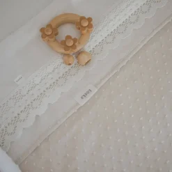 Koeka Crochet Baby Ledikantlaken 110X140Cm Milky