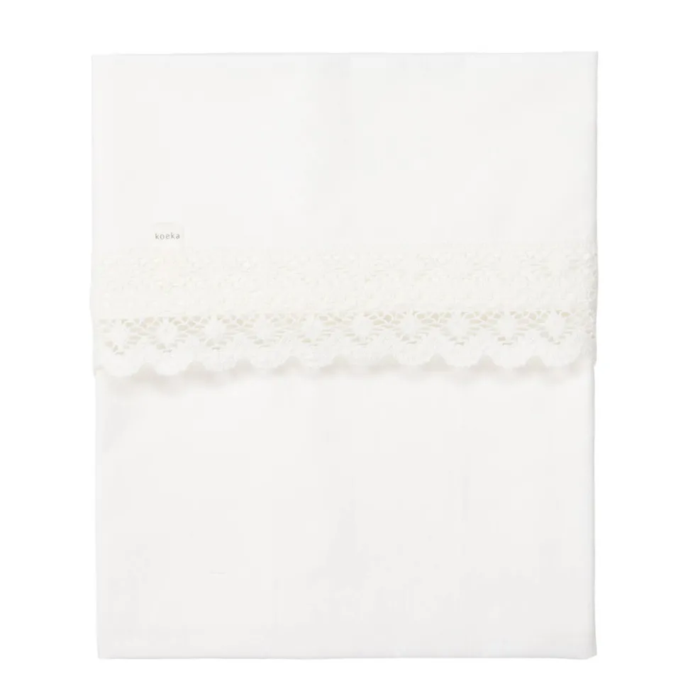 Koeka Crochet Baby Wieglaken 80X100 Cm Milky