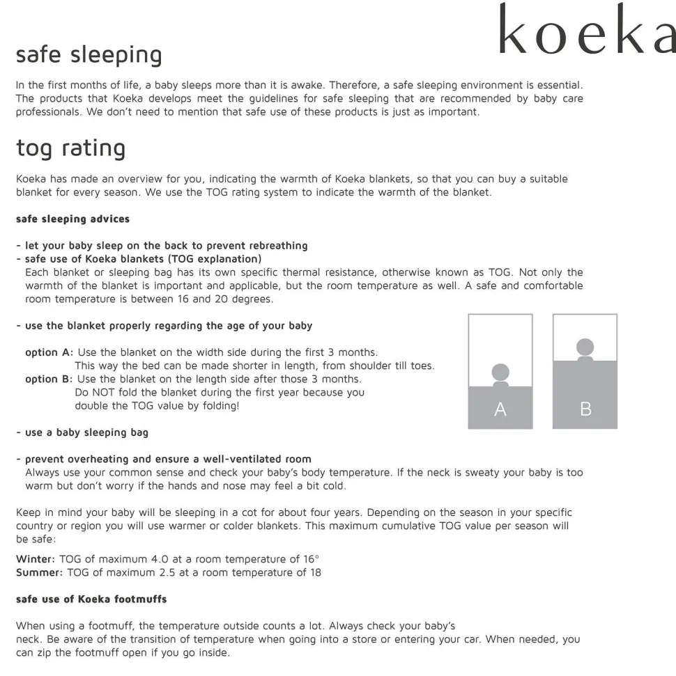 Koeka Oslo Plaid Wafel/Teddy 140X200 Cm Natural/Pebble (140X200 Cm)