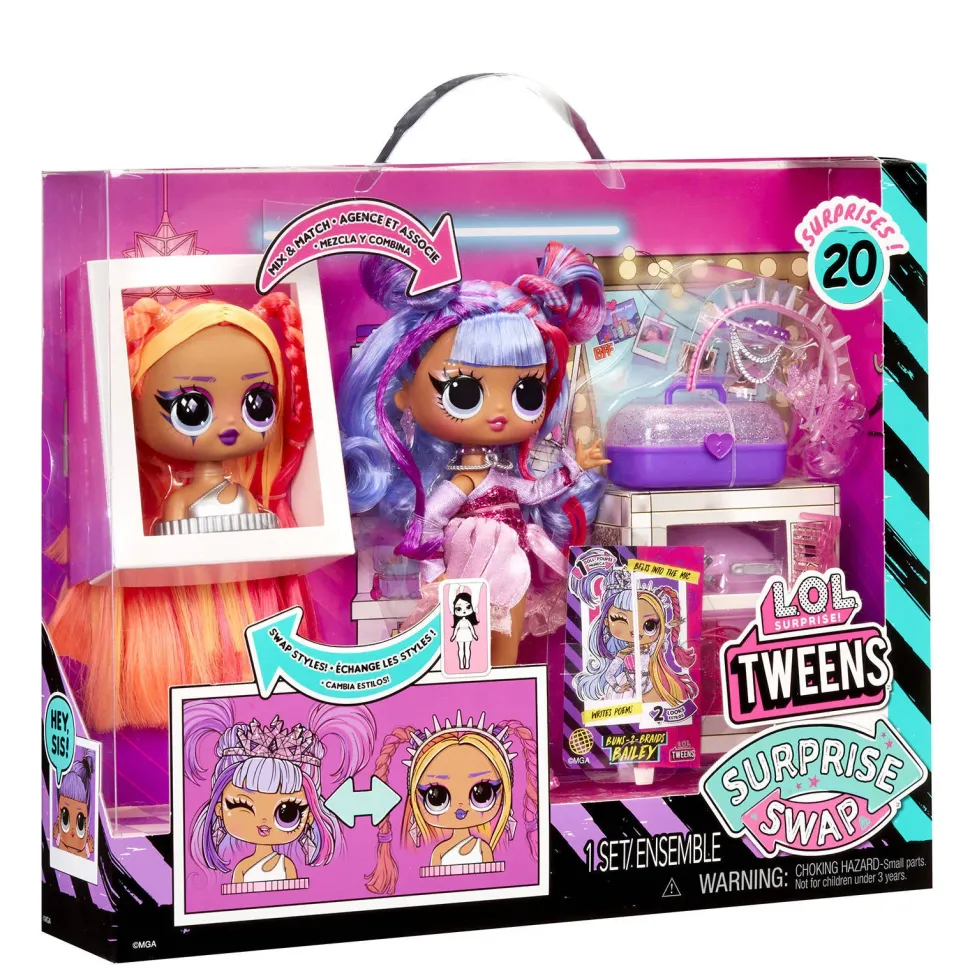 L.O.L. Surprise! Tweens Surprise Swap Modepop Buns-2-Braids Bailey