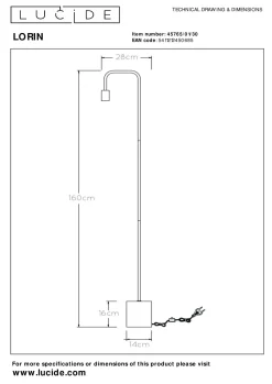 Lucide Vloerlamp Lorin