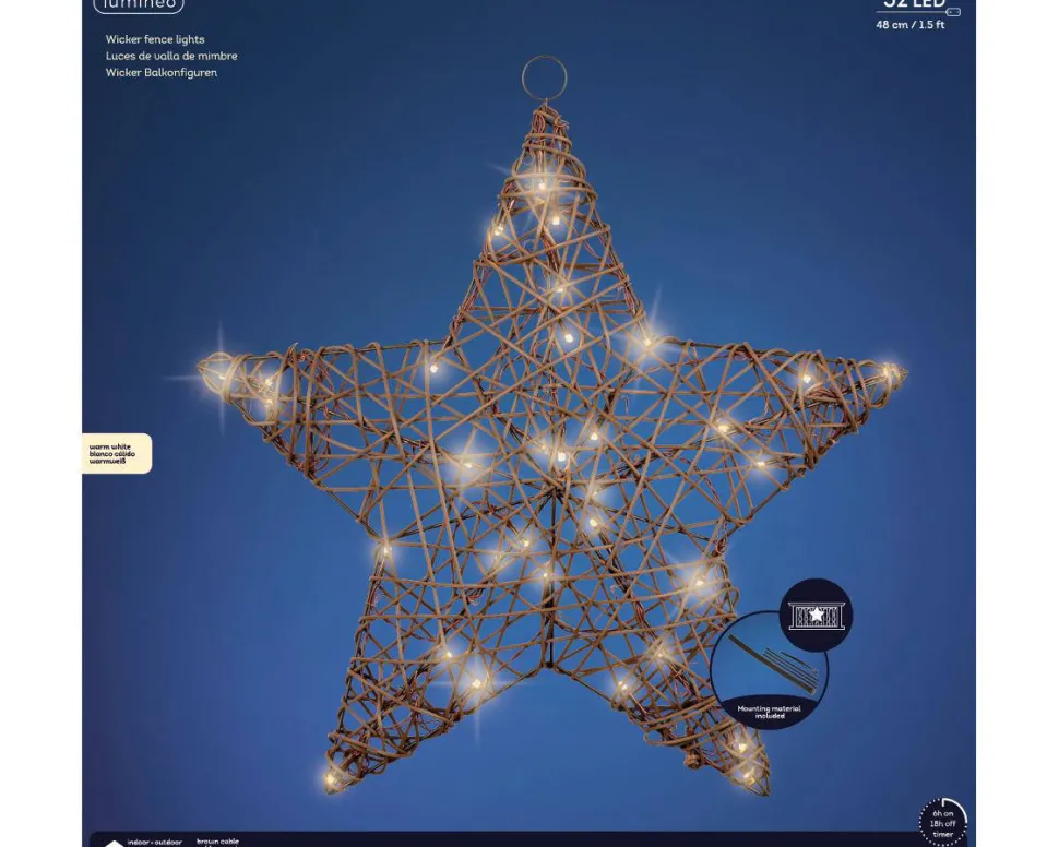 Lumineo Wicker Ster (32 Led)