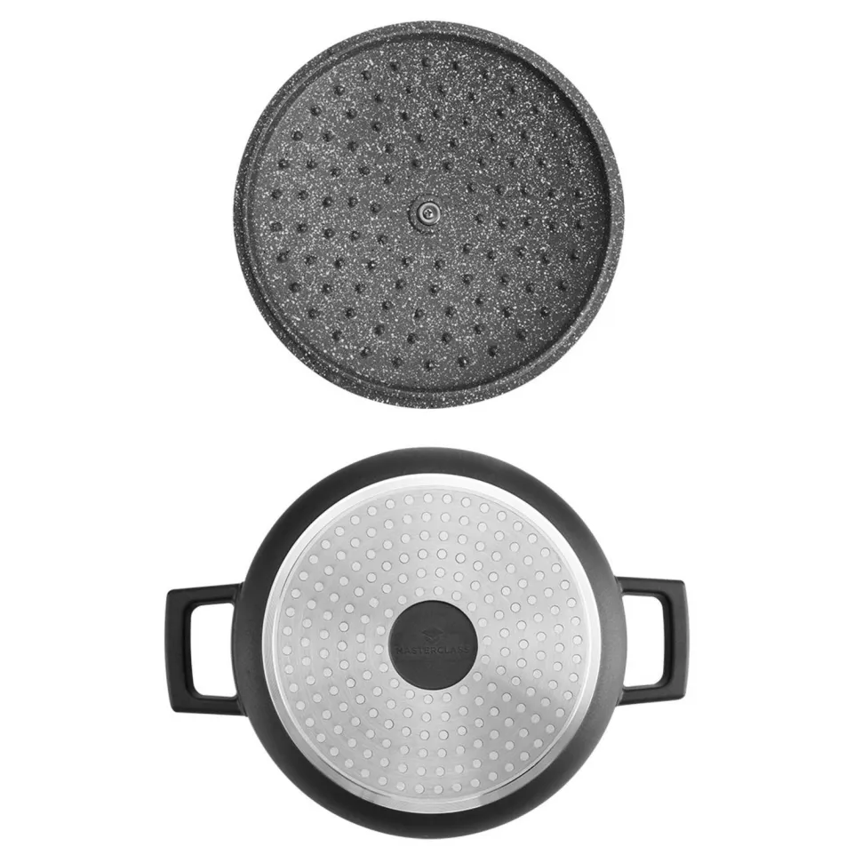 Masterclass Gietaluminium Braadpan (O24 Cm) (2,5L) (Lichtgewicht)