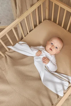 Meyco Baby Ledikantlaken Bies 100X150Cm Sand