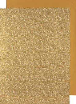 Meyco Baby Ledikantlaken - Set Van 2 100X150 Cm Cheetah/Uni Honey Gol