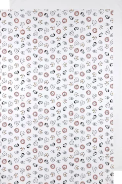 Meyco Baby Ledikantlaken Animal/Uni - Set Van 2 100X150 Cm Wit/Multi