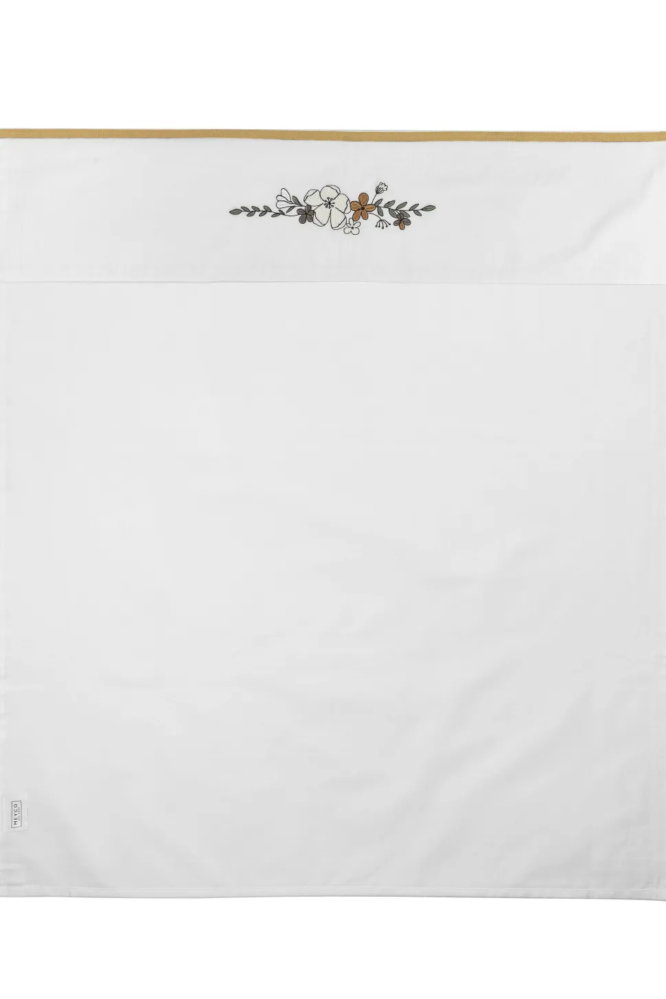 Meyco Baby Wieglaken Floral 75X10 Cm Honey Gold
