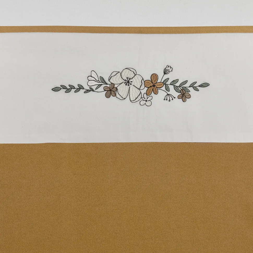 Meyco Baby Wieglaken Floral 75X10 Cm Honey Gold