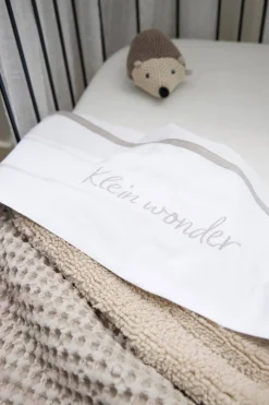 Meyco Baby Wieglaken 'Klein Wonder' Greige