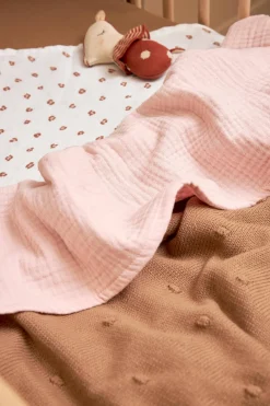 Meyco Hydrofiele Baby Ledikantlaken 100X150Cm Soft Pink