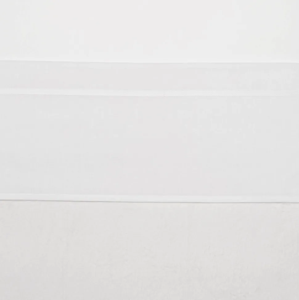 Meyco Ledikantlaken Met Bies 100X150 Cm Wit/Wit