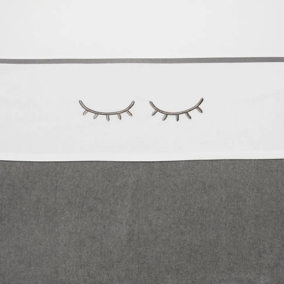 Meyco Sleepy Eyes Wieglaken 75X100 Cm Grijs