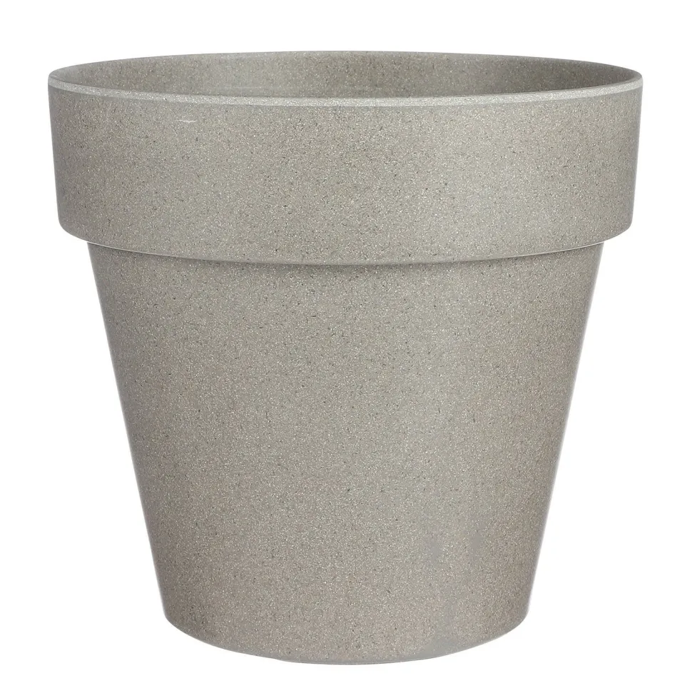 Mica Decorations Orion Bloempot Rond Grijs - (H28,5Xo30 Cm)