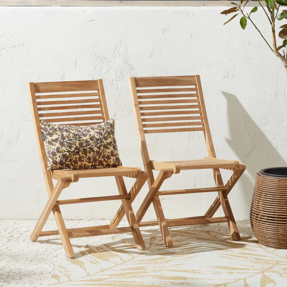 Nous Garden Teak Bistrostoel Bandung (Set Van 2)