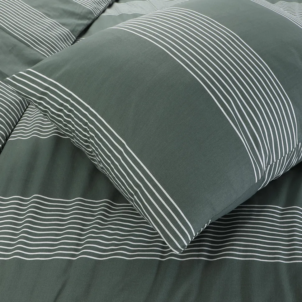 Nous Living Katoenen Dekbedovertrek 2 Persoons Wide Stripe (200X220 Cm)