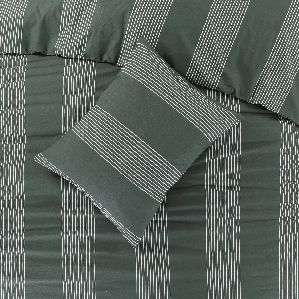 Nous Living Katoenen Dekbedovertrek 2 Persoons Wide Stripe (200X220 Cm)