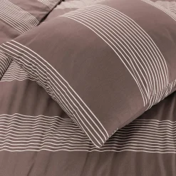 Nous Living Katoenen Dekbedovertrek 1 Persoons Wide Stripe (140X220 Cm)